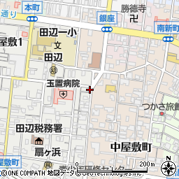 和歌山県田辺市上屋敷2丁目1-13周辺の地図