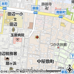 和歌山県田辺市中屋敷町36周辺の地図