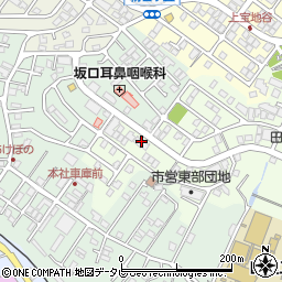 スーパーヘアー南新万店周辺の地図