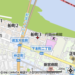 和歌山県新宮市船町周辺の地図
