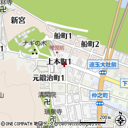 和歌山県新宮市上本町1丁目周辺の地図