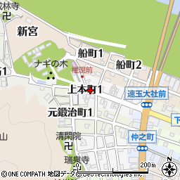 和歌山県新宮市上本町周辺の地図