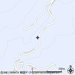 高知県長岡郡大豊町北川221周辺の地図