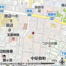 和歌山県田辺市中屋敷町39周辺の地図