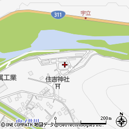 和歌山県田辺市鮎川1465周辺の地図