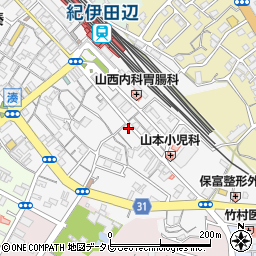 公文式田辺駅前教室周辺の地図