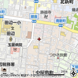 和歌山県田辺市中屋敷町43-4周辺の地図