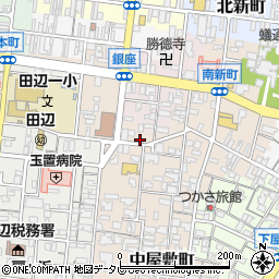 和歌山県田辺市中屋敷町43-3周辺の地図