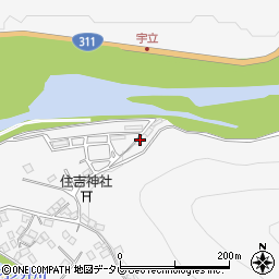 和歌山県田辺市鮎川1455周辺の地図