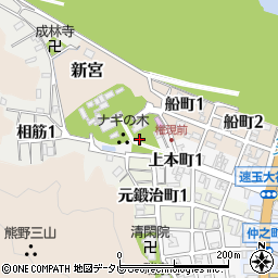 熊野神宝館周辺の地図