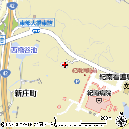 和歌山県田辺市新庄町46-77周辺の地図