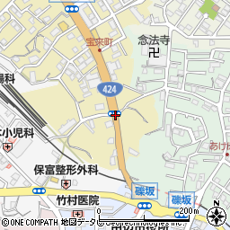和歌山県田辺市宝来町周辺の地図