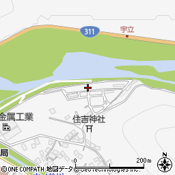 和歌山県田辺市鮎川1463周辺の地図