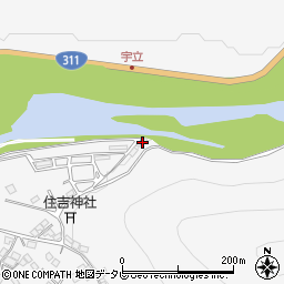 和歌山県田辺市鮎川1456周辺の地図