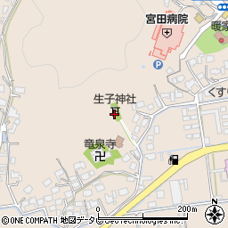 生子神社周辺の地図