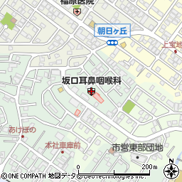 坂口耳鼻咽喉科医院周辺の地図