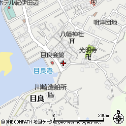 和歌山県田辺市目良13-8周辺の地図