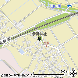 伊野神社周辺の地図