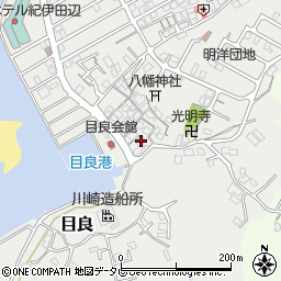 和歌山県田辺市目良13-9周辺の地図