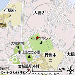 福岡県行橋市大橋周辺の地図