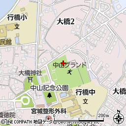 福岡県行橋市大橋周辺の地図