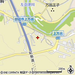 和歌山県田辺市上万呂305周辺の地図