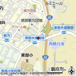 田辺警察署新万交番周辺の地図