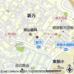 和歌山県田辺市新万21周辺の地図
