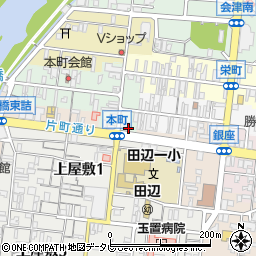 和歌山県田辺市本町62周辺の地図