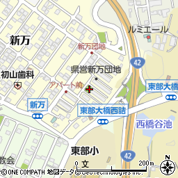 和歌山県田辺市新万24周辺の地図