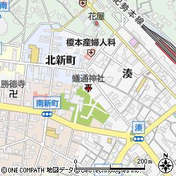 蟻通神社　社務所周辺の地図