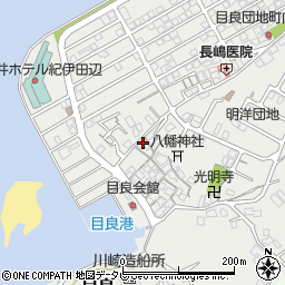 和歌山県田辺市目良12-26周辺の地図
