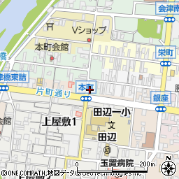 和歌山県田辺市本町61周辺の地図