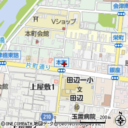 和歌山県田辺市本町61周辺の地図