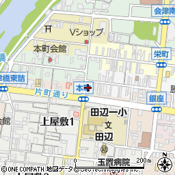 和歌山県田辺市本町63周辺の地図