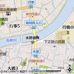 亀川橋周辺の地図