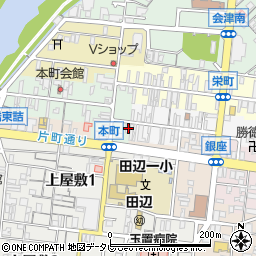 和歌山県田辺市本町55周辺の地図
