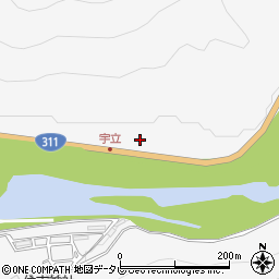 和歌山県田辺市鮎川791周辺の地図