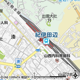 駅レンタカー紀伊田辺営業所周辺の地図