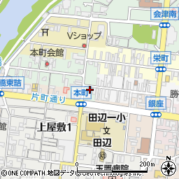 和歌山県田辺市本町56周辺の地図