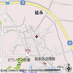 福岡県行橋市延永周辺の地図