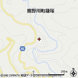 和歌山県新宮市熊野川町鎌塚470周辺の地図