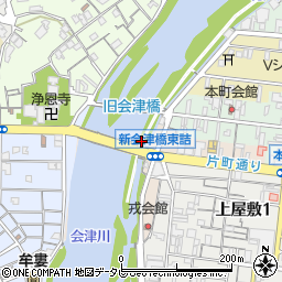 会津橋周辺の地図
