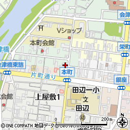 和歌山県田辺市本町71周辺の地図
