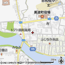 徳島県海部郡美波町奥河内本村93周辺の地図