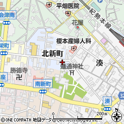 和歌山県田辺市北新町18周辺の地図
