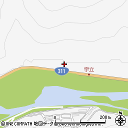 和歌山県田辺市鮎川586周辺の地図