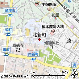 和歌山県田辺市北新町14周辺の地図