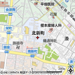 和歌山県田辺市北新町13周辺の地図