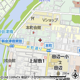 和歌山県田辺市本町84周辺の地図